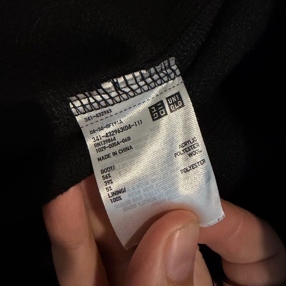 Uniqlo Black Button-Front Jacket - image 4